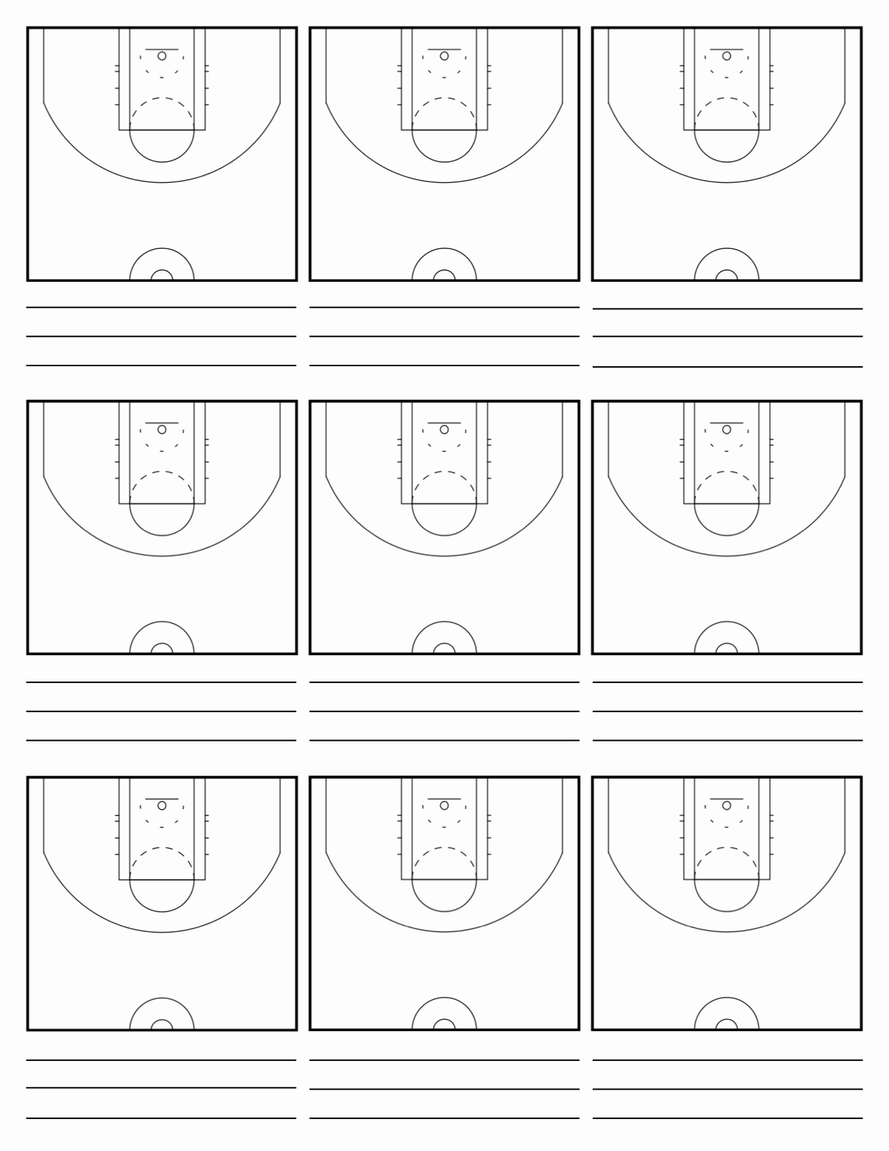 Basketball Play Diagram Inspirational Custom Court Diagram Sheets