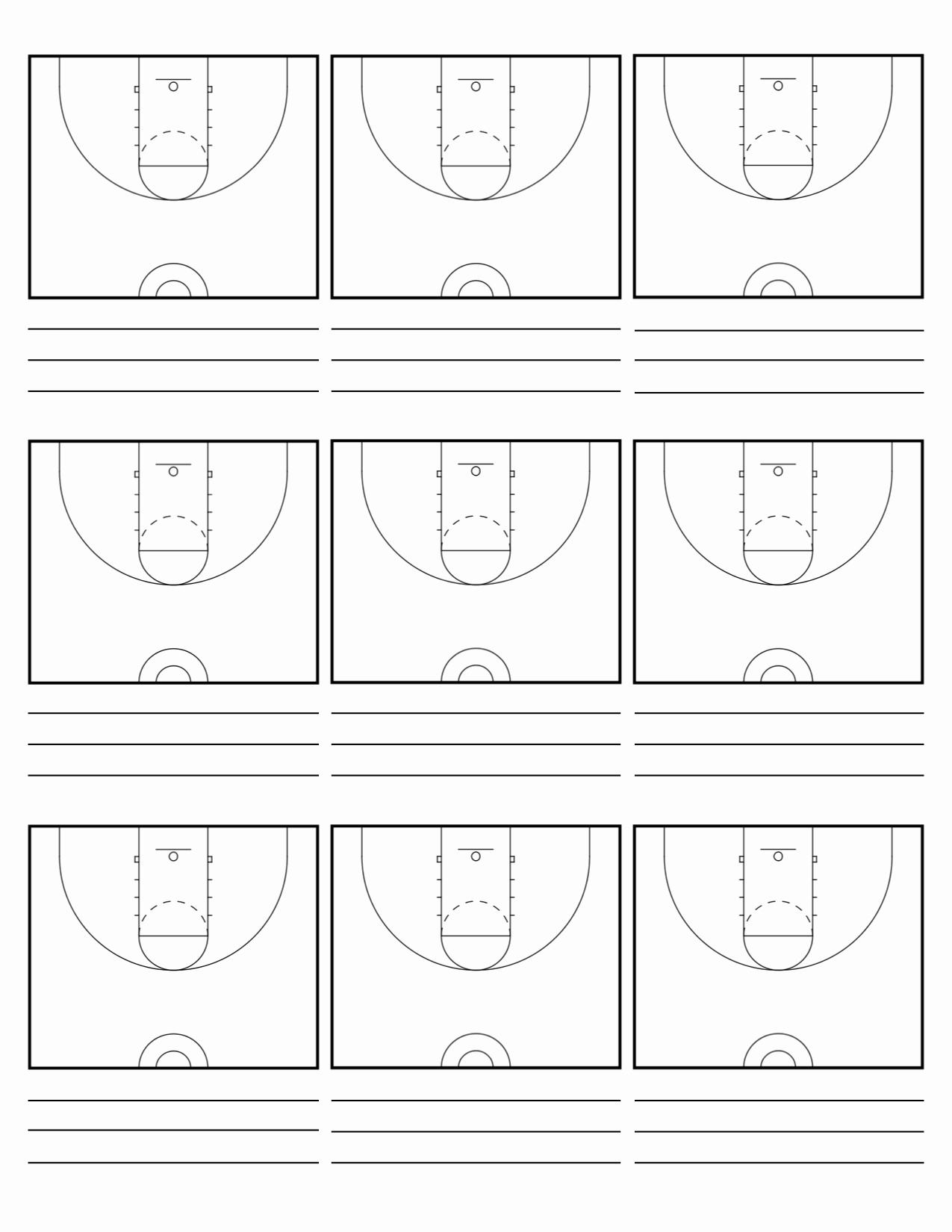 Basketball Play Diagram Luxury Custom Court Diagram Sheets
