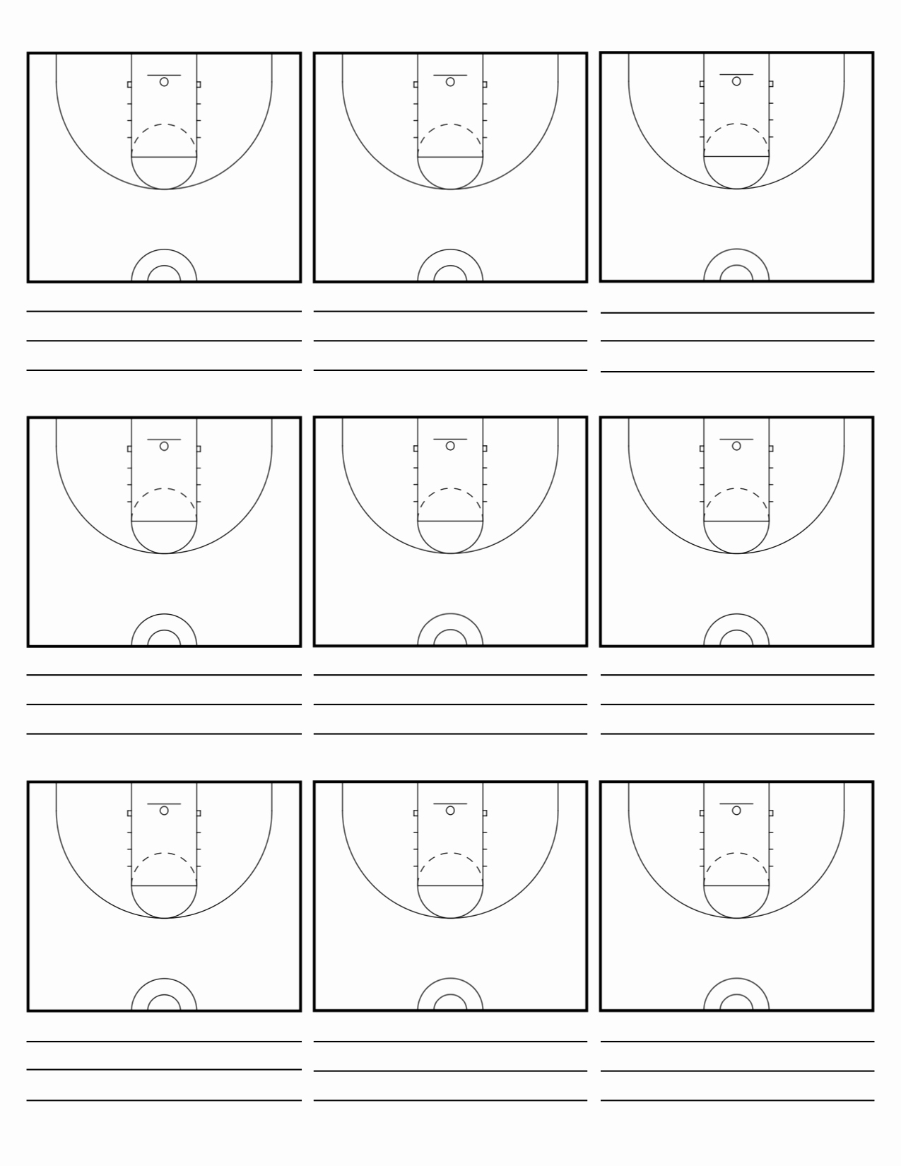 Basketball Play Diagram Luxury Custom Court Diagram Sheets