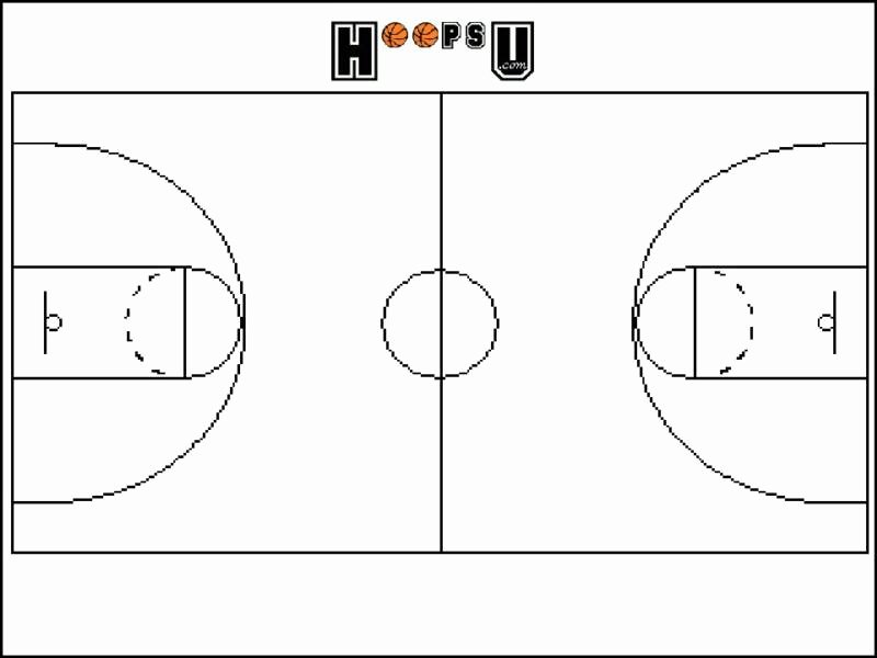 Basketball Play Diagram Unique Best S Of Printable Basketball Court Template