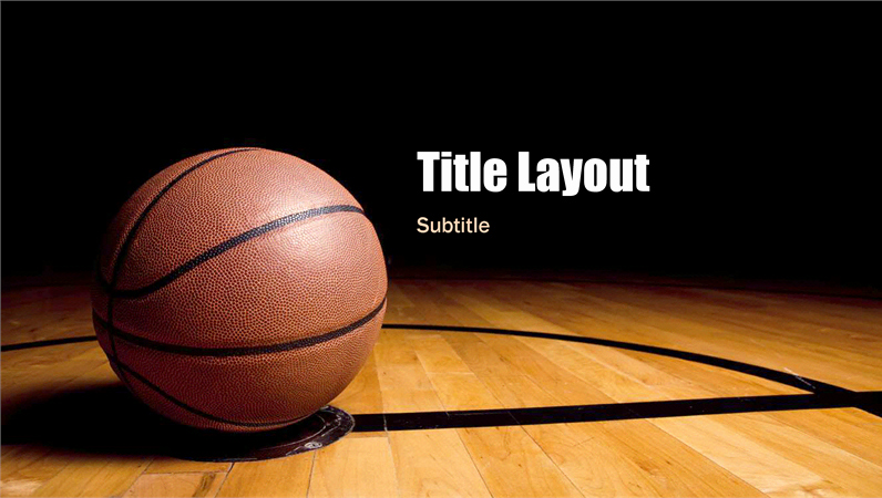 Basketball Powerpoint Template Awesome Basketball Presentation Widescreen