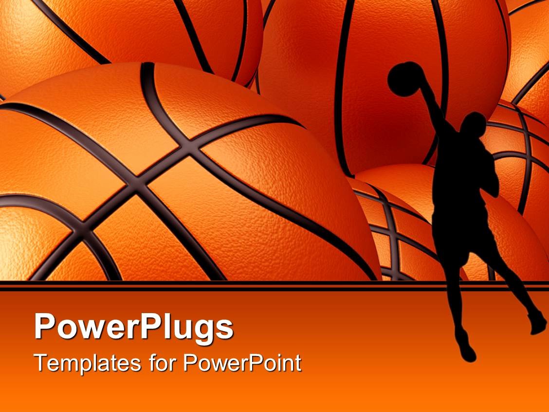 Basketball Powerpoint Template New Powerpoint Template Basketball Player Shadow Against