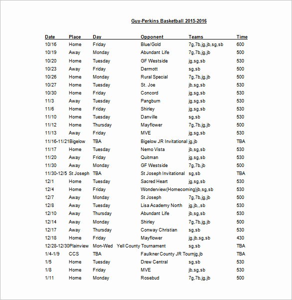 Basketball Practice Schedule Template Fresh 12 Basketball Schedule Templates &amp; Samples Doc Pdf