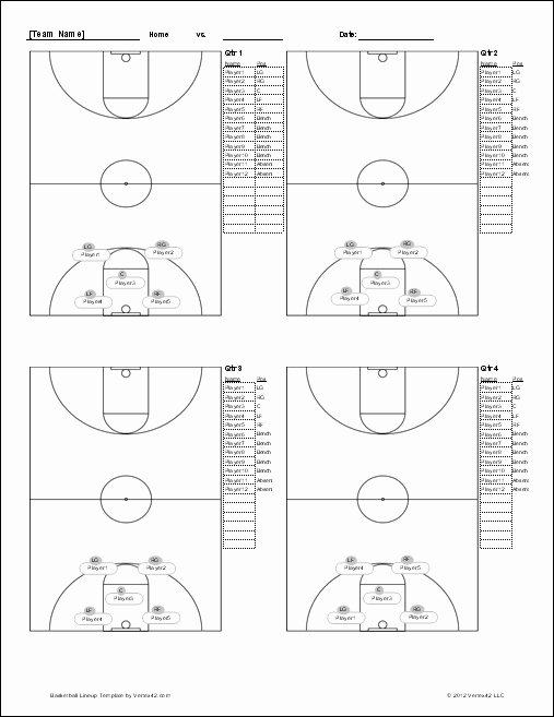 Basketball Practice Schedule Template Fresh Basketball Team Roster Template for Excel