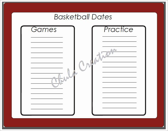 Basketball Schedule Template Elegant 8 Basketball Schedule Templates &amp; Samples Doc Pdf Psd