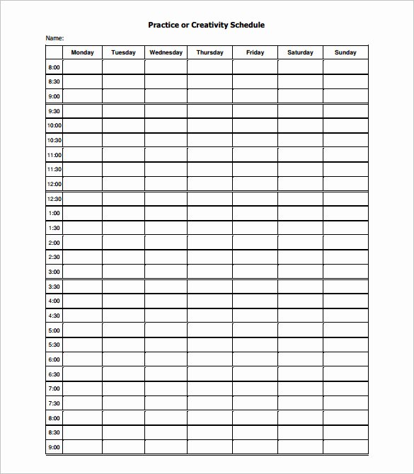 Basketball Schedule Template Luxury 13 Practice Schedule Templates Word Excel Pdf