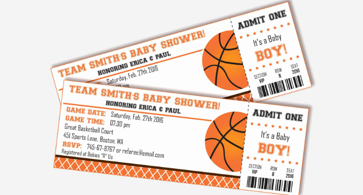 Basketball Ticket Invitation Template Free Inspirational 12 Basketball Ticket Invitation Card Designs &amp; Templates