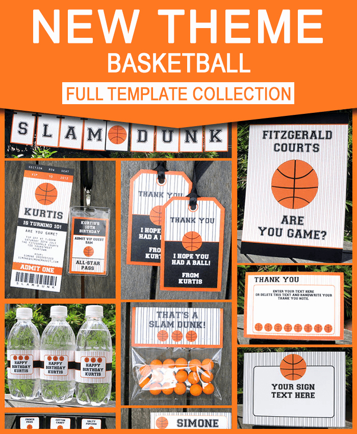 Basketball Ticket Invitation Template Free Inspirational Basketball Ticket Invitation &amp; Printable Party Collection