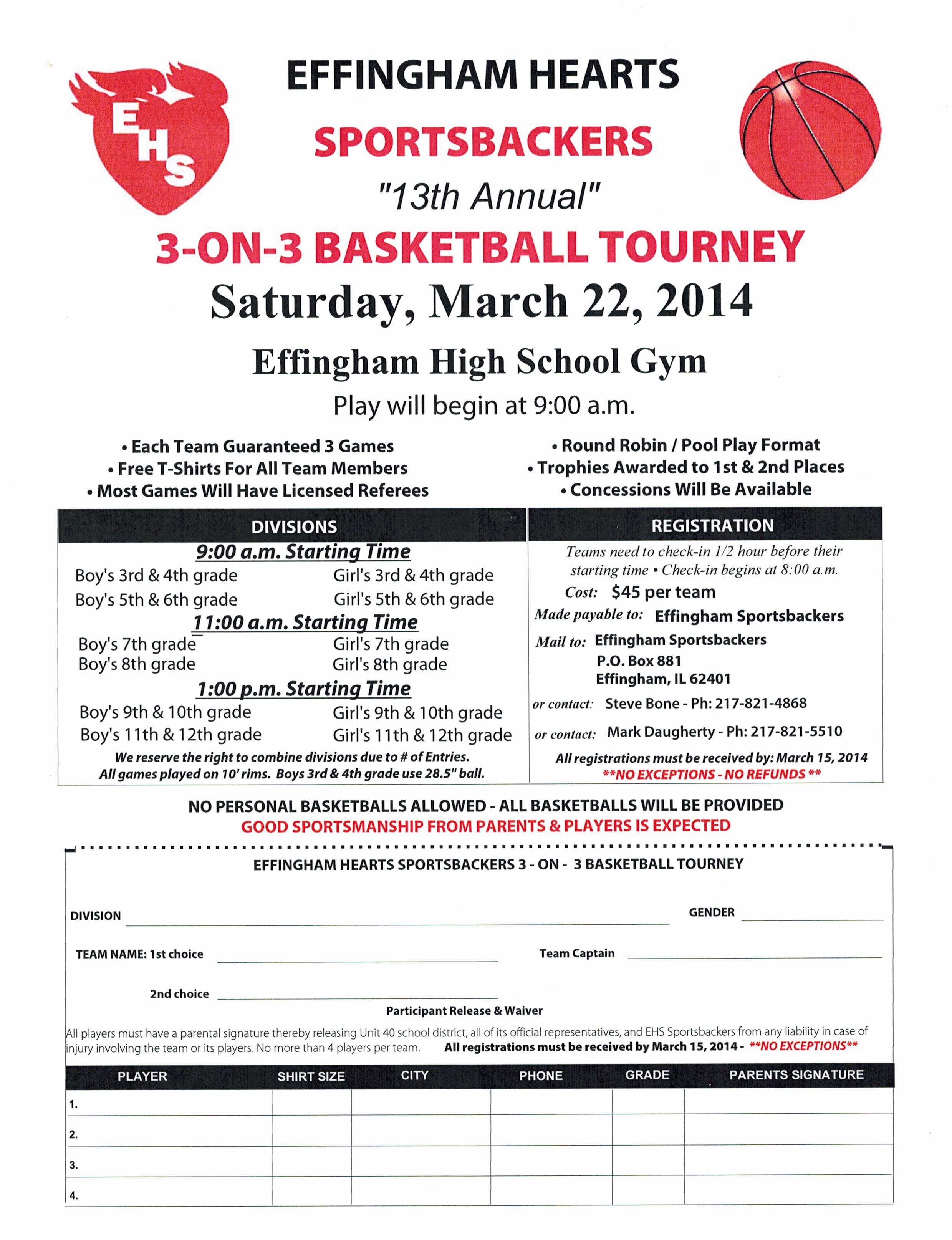 Basketball tournament Registration form Template Best Of Sportsbackers 3 On 3 Basketball tournament Scheduled