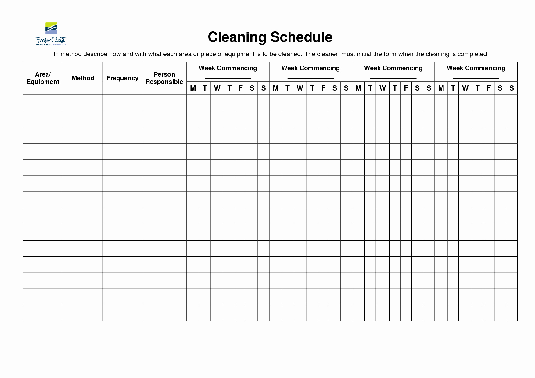 Bathroom Cleaning Checklist Template Awesome 8 Best Of Restroom Cleaning Schedule Printable