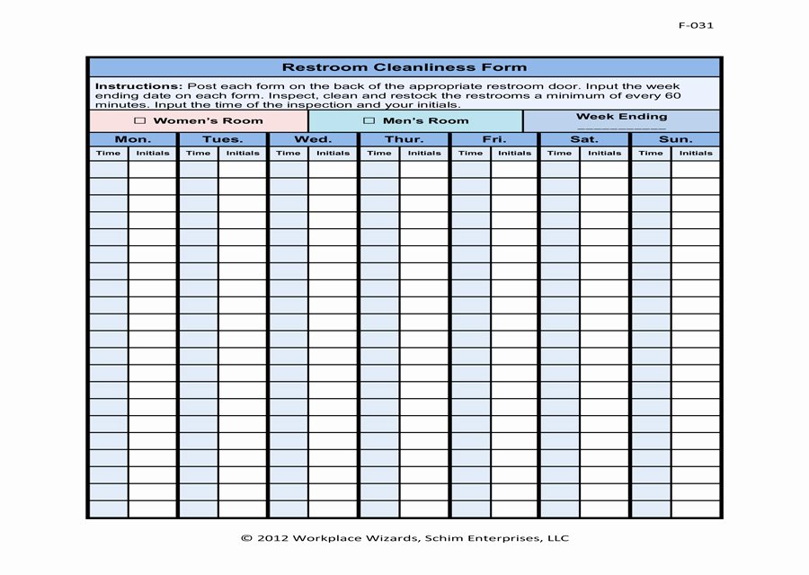 Bathroom Cleaning Checklist Template Elegant Public Restroom Cleaning Checklist Music Search Engine