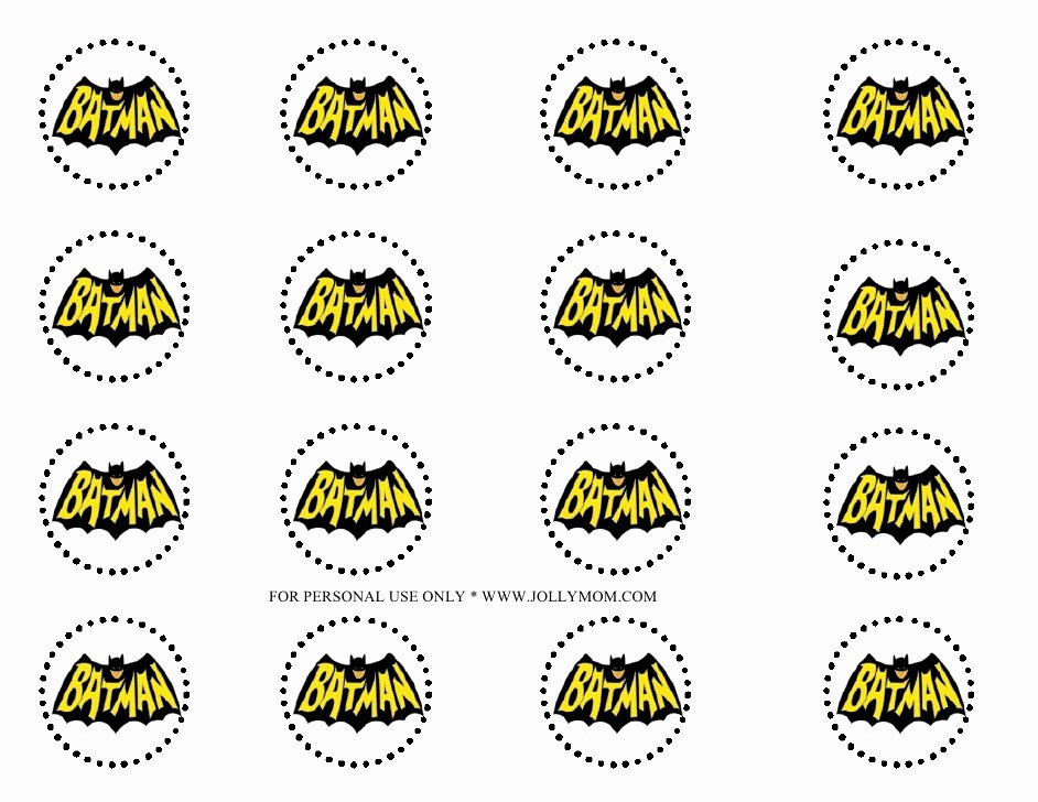 Batman Cake Template Inspirational Superhero Cupcake toppers