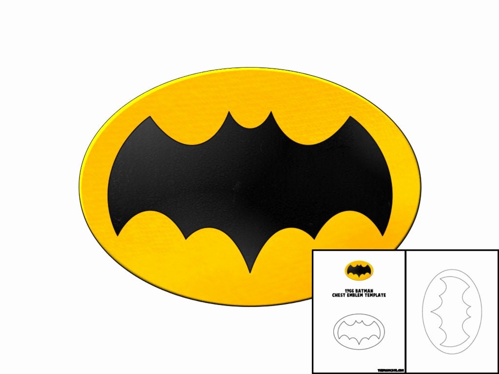 Batman Chest Emblem Beautiful Template for 1966 Batman Chest Emblem