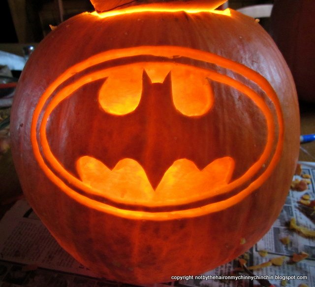 Batman Pumpkin Stencil Lovely Not by the Hair On My Chinny Chin Chin Hallowe En