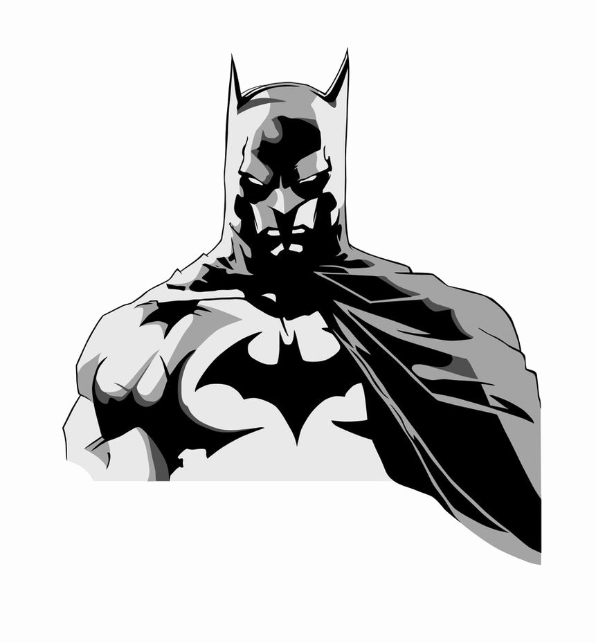 Batman Stencil Art Awesome Batman Colored by Larseliasnielsen On Clipart Library