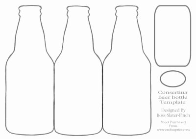 Beer Bottle Neck Label Template Inspirational Beer Bottle Consertina Template On Craftsuprint Designed