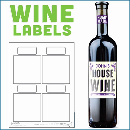 Beer Label Template Word New Blank Wine Labels Water Resistant Peel F with Ease