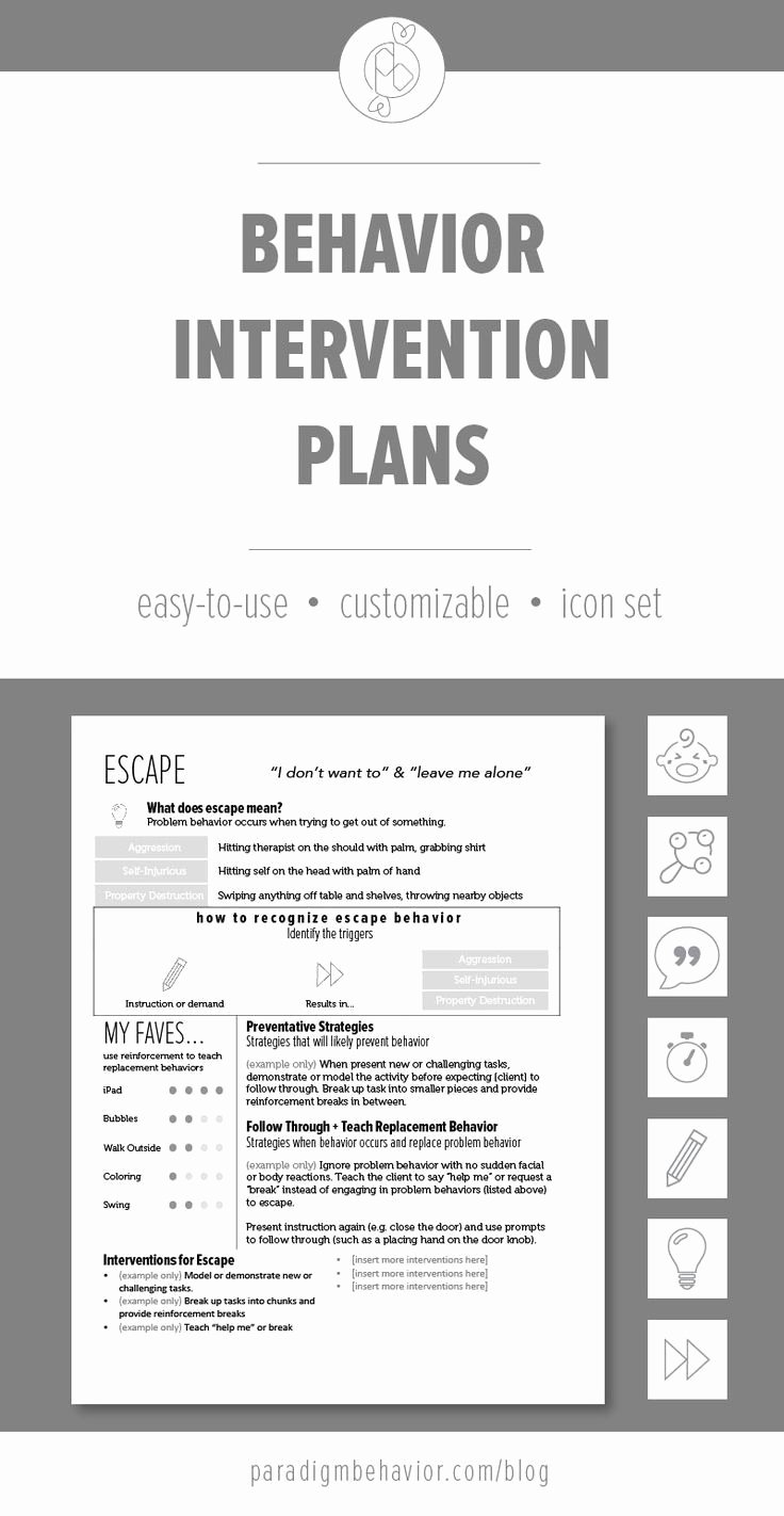 Behavior Plan Template for Elementary Students Awesome Best 25 Behavior Interventions Ideas On Pinterest