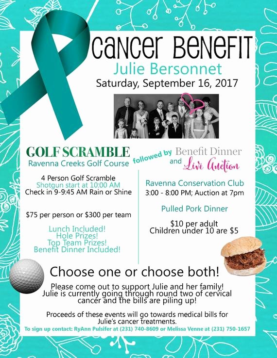 Benefit Flyer Examples New Cancer Benefit Flyer Design