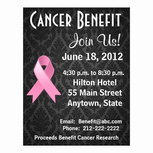 Benefit Flyer Template Elegant 15 Best Fundraiser Benefit Flyers for Cancer and Health