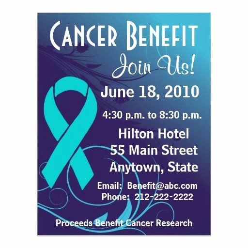 Benefit Flyer Template Fresh 15 Best Fundraiser Benefit Flyers for Cancer and Health