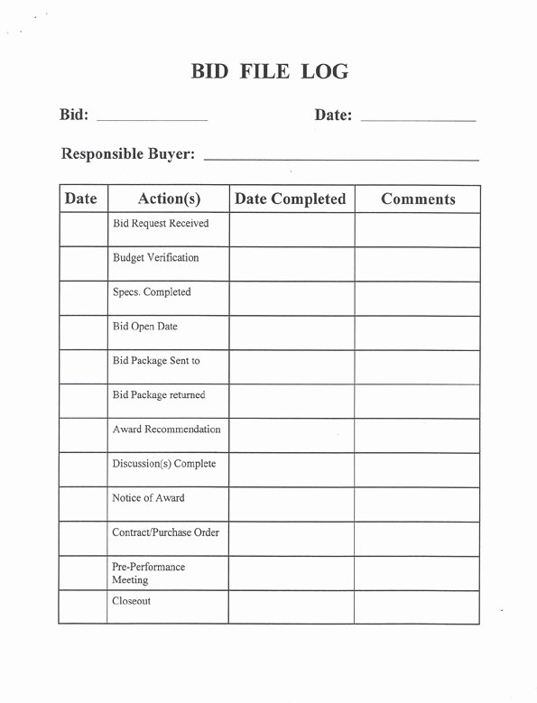 Bid Request form Template Elegant Sample Purchasing forms
