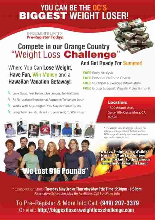 Biggest Loser Contest Flyer Template Beautiful Biggest Loser Flyer Template