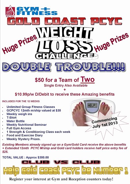 Biggest Loser Contest Flyer Template Fresh Gold Coast Pcyc Gold Coast Pcyc Weight Loss Challenge