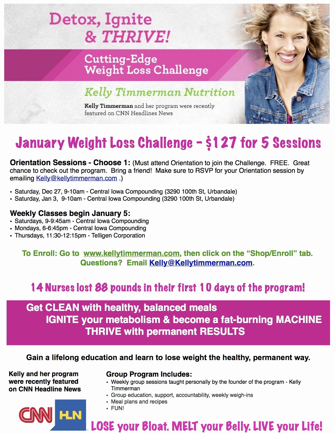 Biggest Loser Contest Flyer Template Inspirational Kelly Timmerman Nutrition