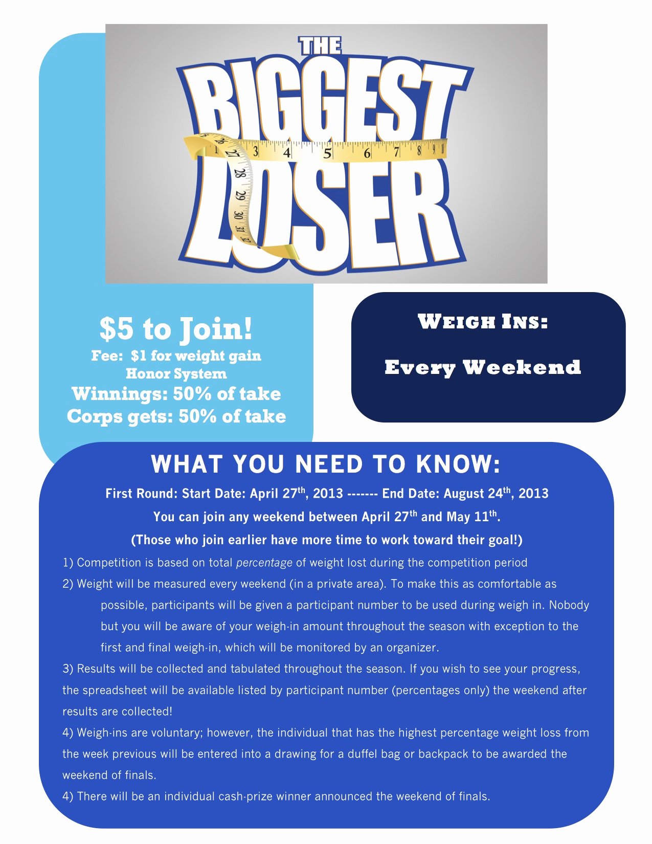 Biggest Loser Contest Flyer Template Lovely White Sabers Holding “the Biggest Loser” Petition