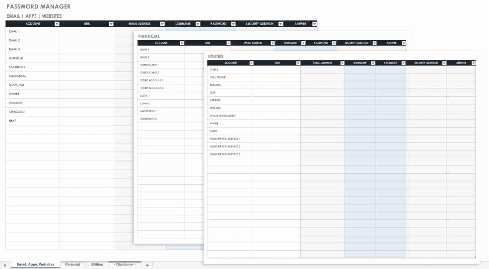 Bill organizer Spreadsheet Lovely Line Bill organizer Spreadsheet