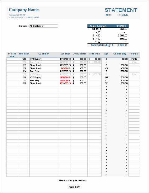 Bill Tracker Excel Template Best Of Free Invoice Tracking Template for Excel