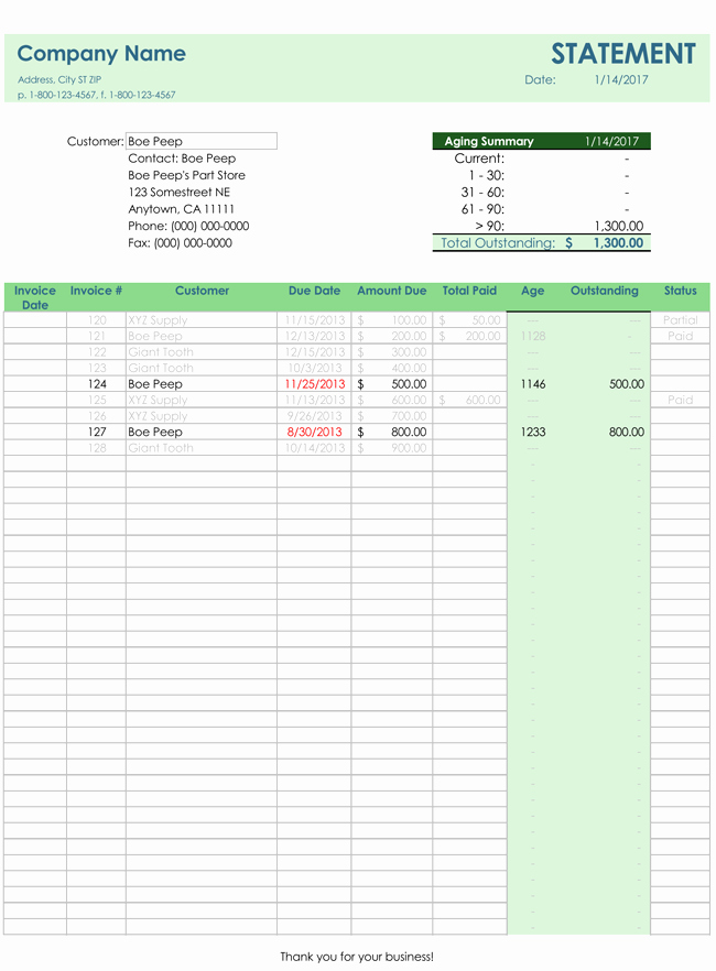 Bill Tracker Excel Template Lovely Invoice Tracker Template Track Invoices with Payment Status