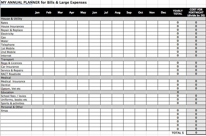 Bill Tracker Excel Template Unique Best Spreadsheet for Bills 2018 Samplebusinessresume