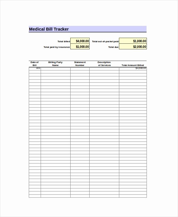 Bill Tracker Excel Template Unique Excel Bill Template 14 Free Excel Documents Download