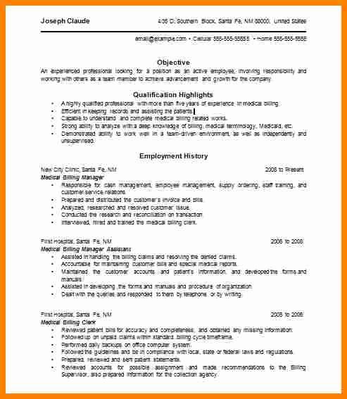 Billing and Coding Resume Lovely 7 Medical Billing and Coding Resumes