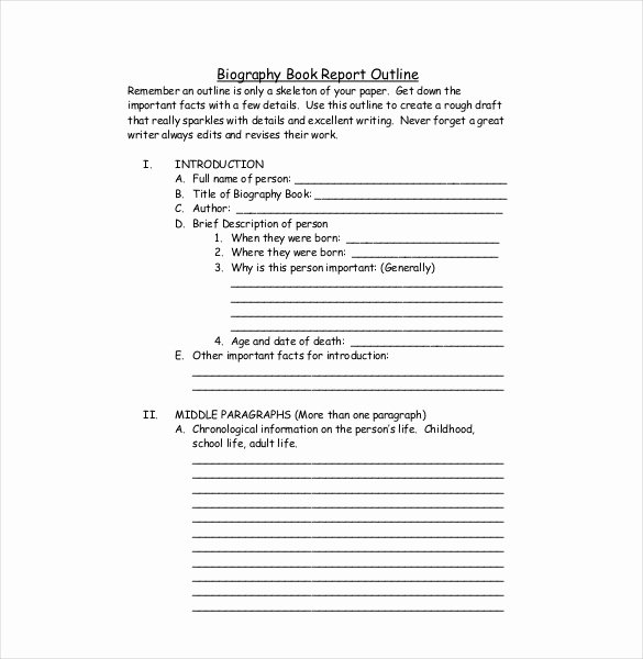 Biography Report Template Pdf Awesome 25 Biography Templates Doc Pdf Excel