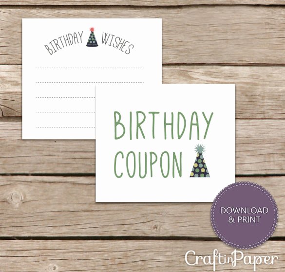 Birthday Coupons Template Inspirational 25 Birthday Coupon Templates Psd Ai Indesign Word