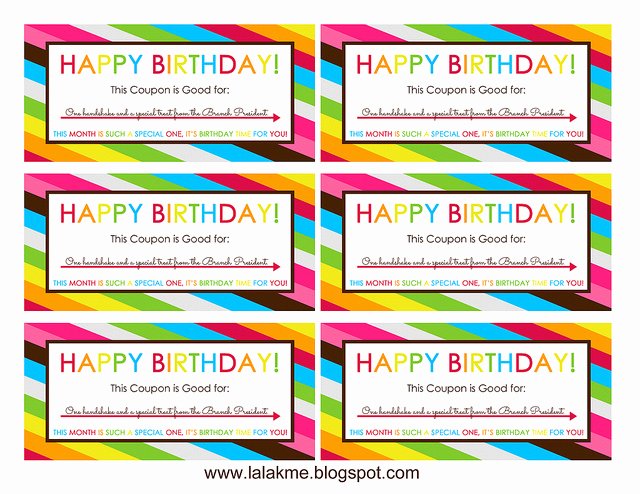 Birthday Coupons Template Inspirational Free Printable Birthday Coupons Overstuffed