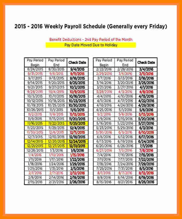 Biweekly Payroll Calendar Template 2017 Lovely 14 Securitas Pay Calendar 2018