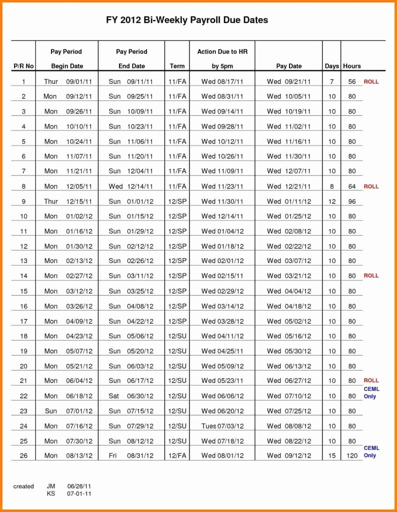 Biweekly Payroll Calendar Template 2017 Unique Adp Payroll Calendar 2018 Biweekly