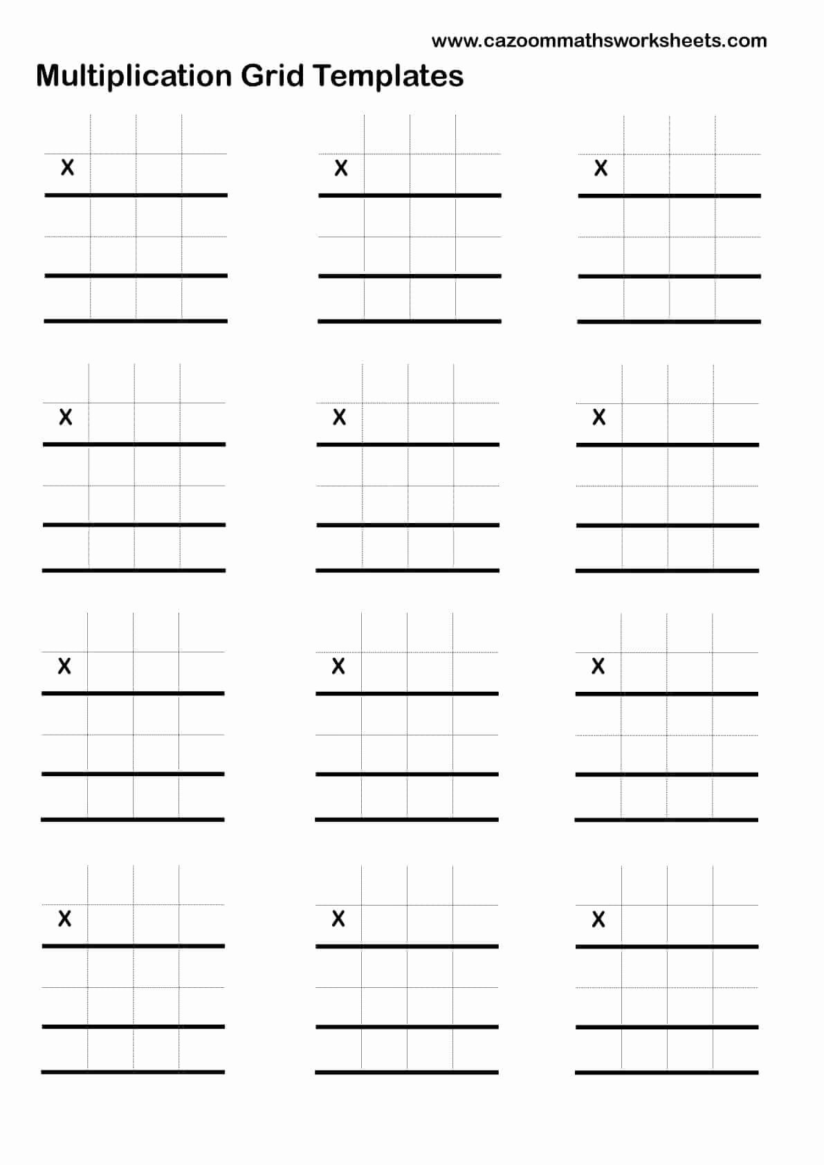 Blank 10 Column Worksheet Template Elegant Mathematics Teaching Resources