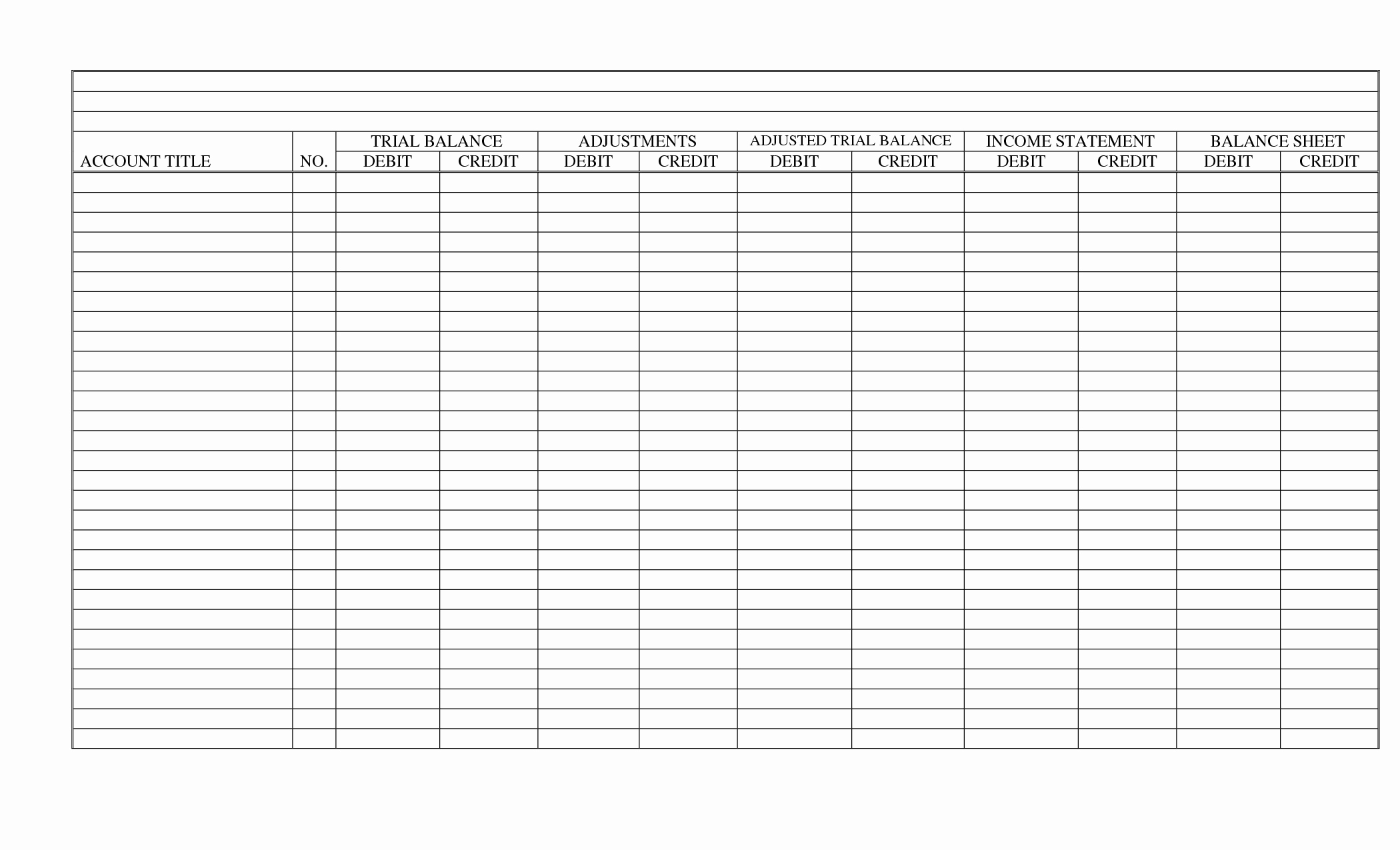 Blank 10 Column Worksheet Template Fresh 6 Best Of 8 Column Worksheet Printable Blank 10