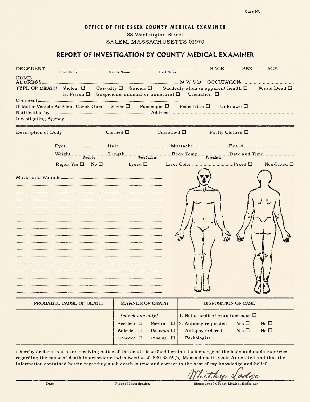 Blank Autopsy Report Template Unique Realistic Blank Police Report Autopsy Report