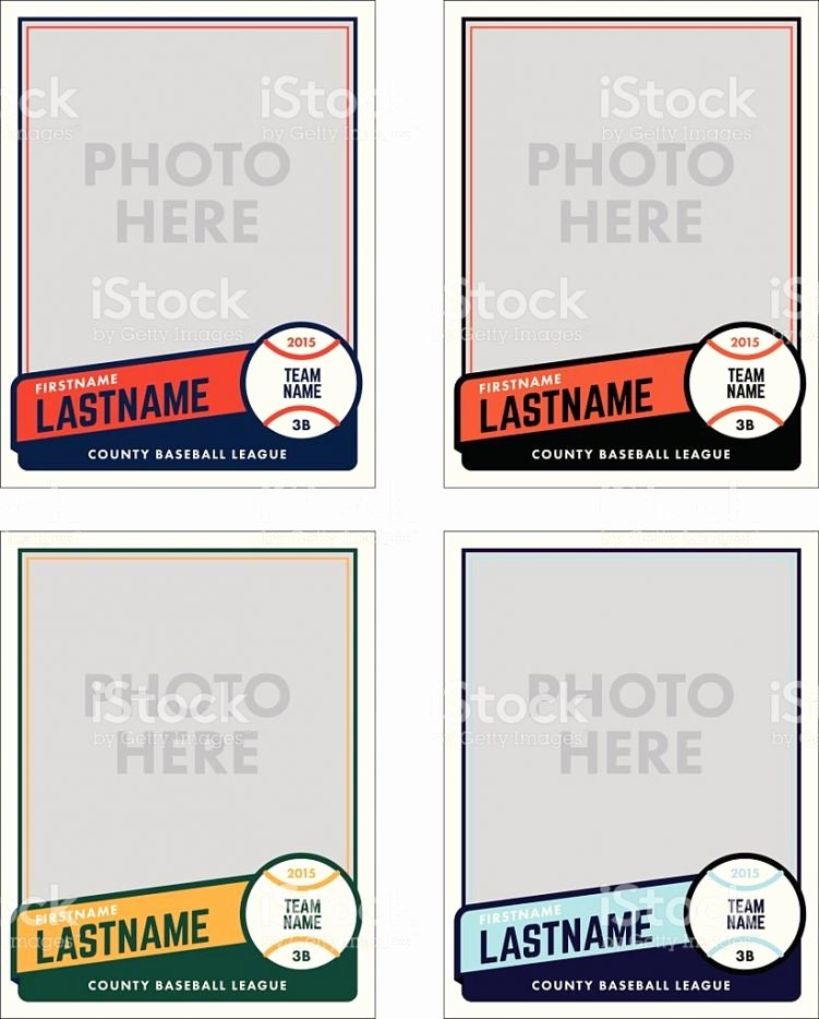 Blank Baseball Card Template Beautiful Baseball Card Template