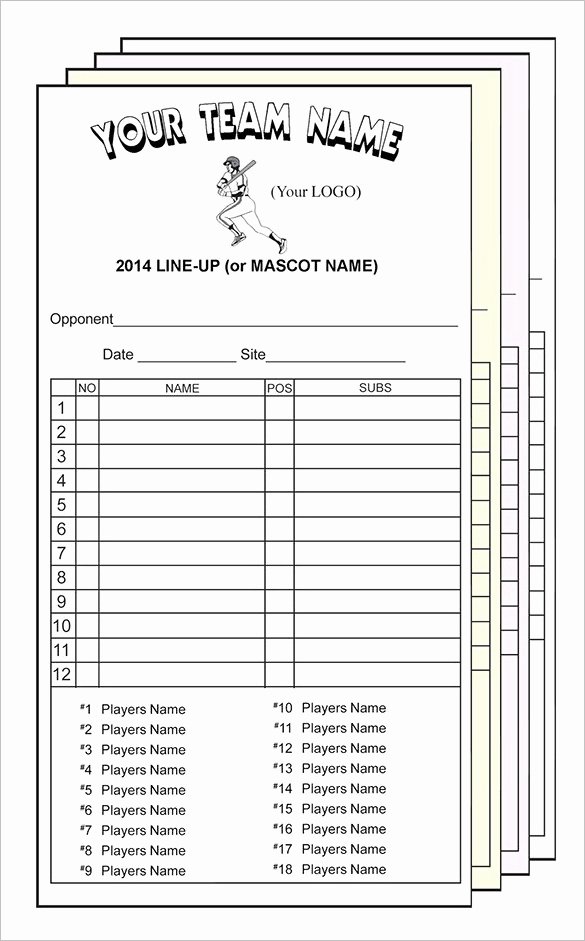 Blank Baseball Card Template Inspirational 25 Of Line List Template for Respiratory