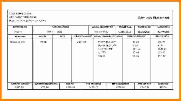 Blank Business Check Template Word Fresh 8 Blank Pay Stub Template Free