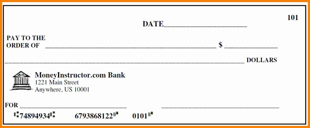 Blank Check Template Editable New 10 Editable Blank Check Template