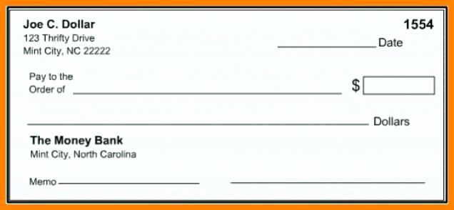 Blank Check Template Editable New Blank Check Template for Excel