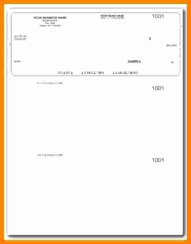 Blank Check Templates for Microsoft Word Lovely 5 Payroll Check Printing Template